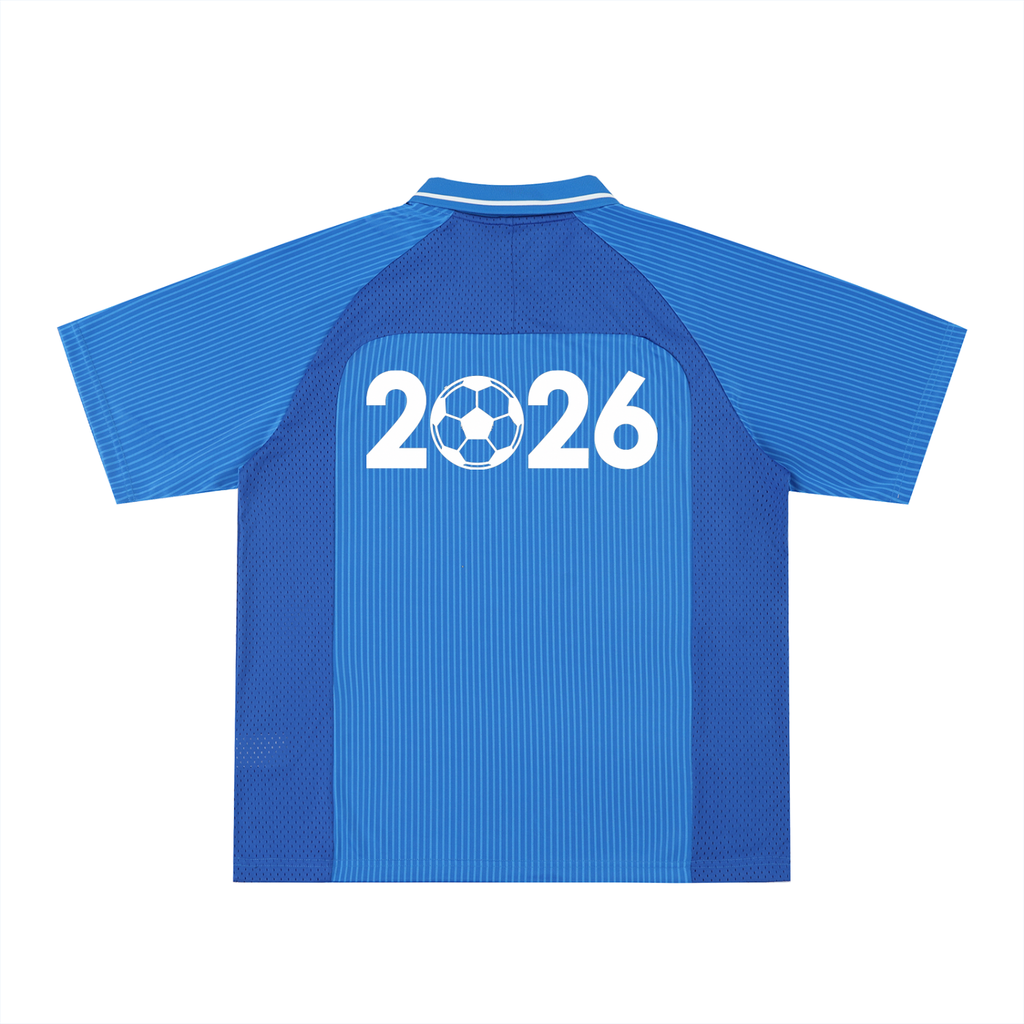 Curaçao Striped V-Neck Soccer Jersey