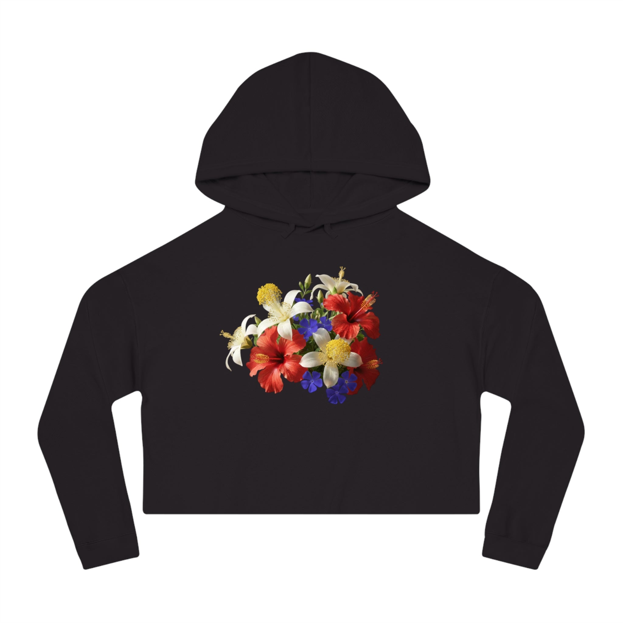 Blooming Roots Cropped Hoodie