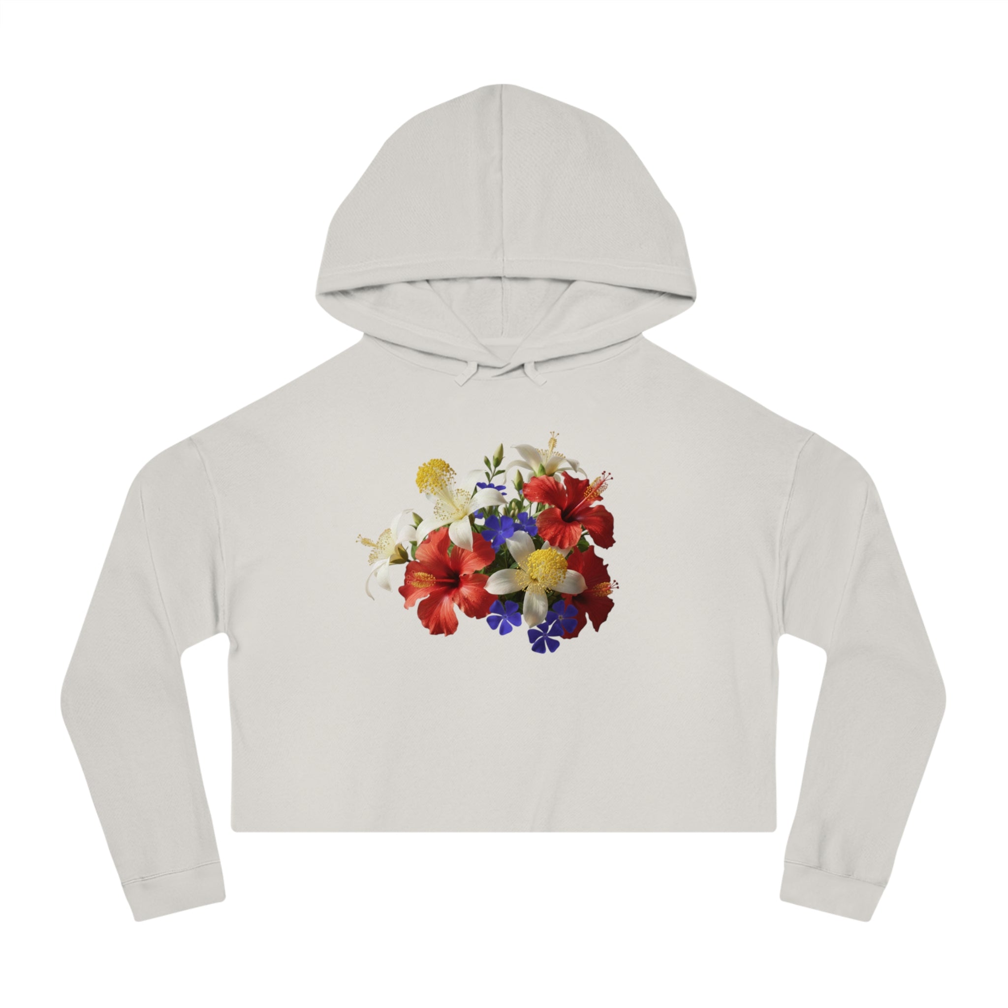Blooming Roots Cropped Hoodie