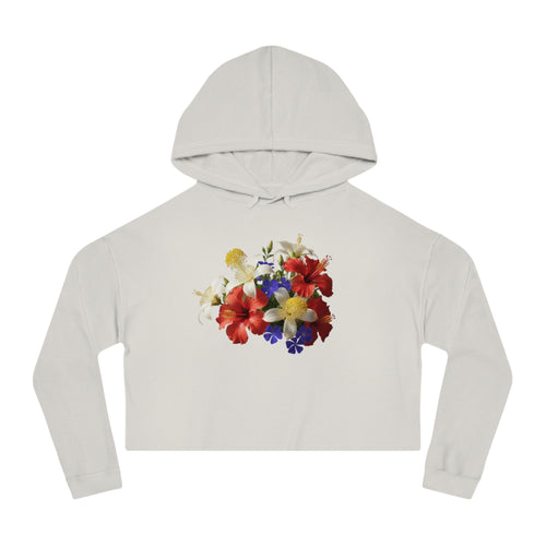 Blooming Roots Cropped Hoodie