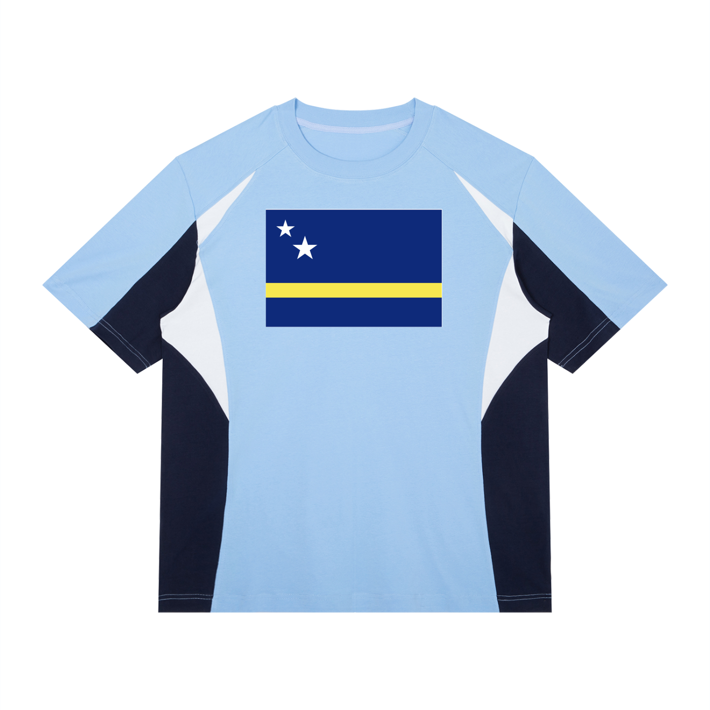 Curacao Unisex Color Block Raglan T-Shirt