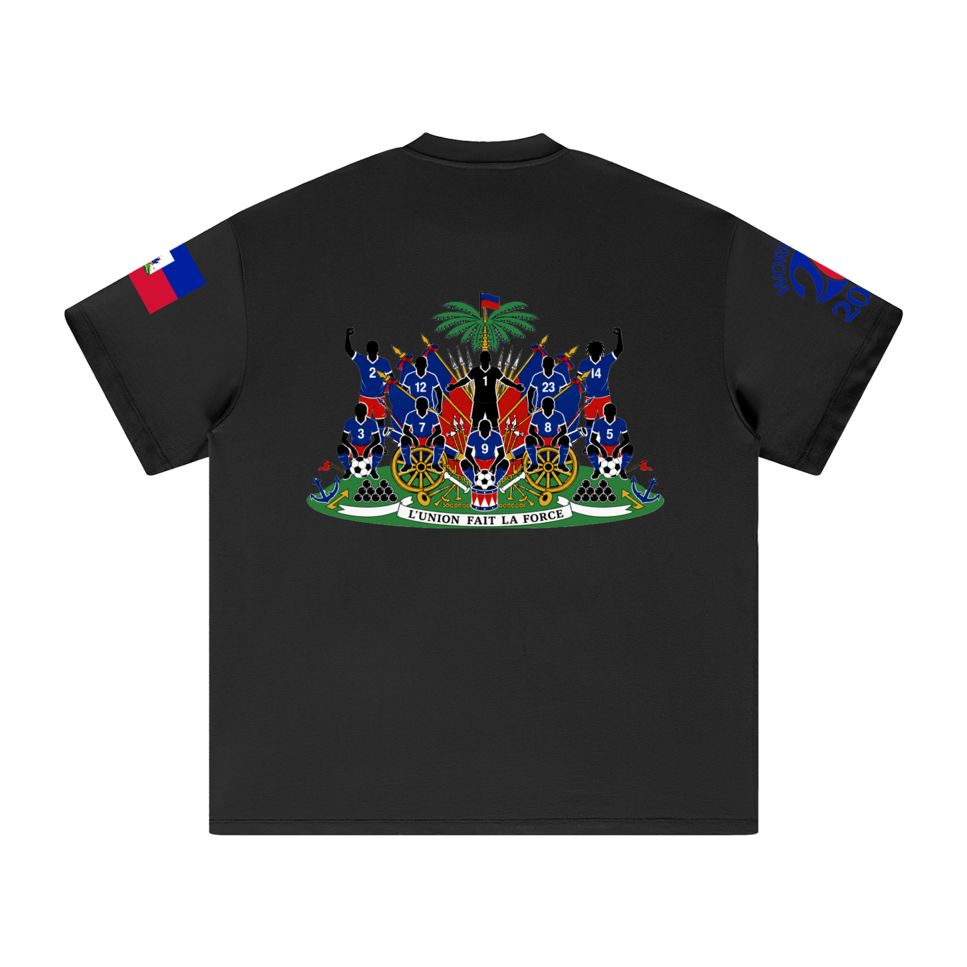 Haiti Soccer Coat of Arms  T-Shirt