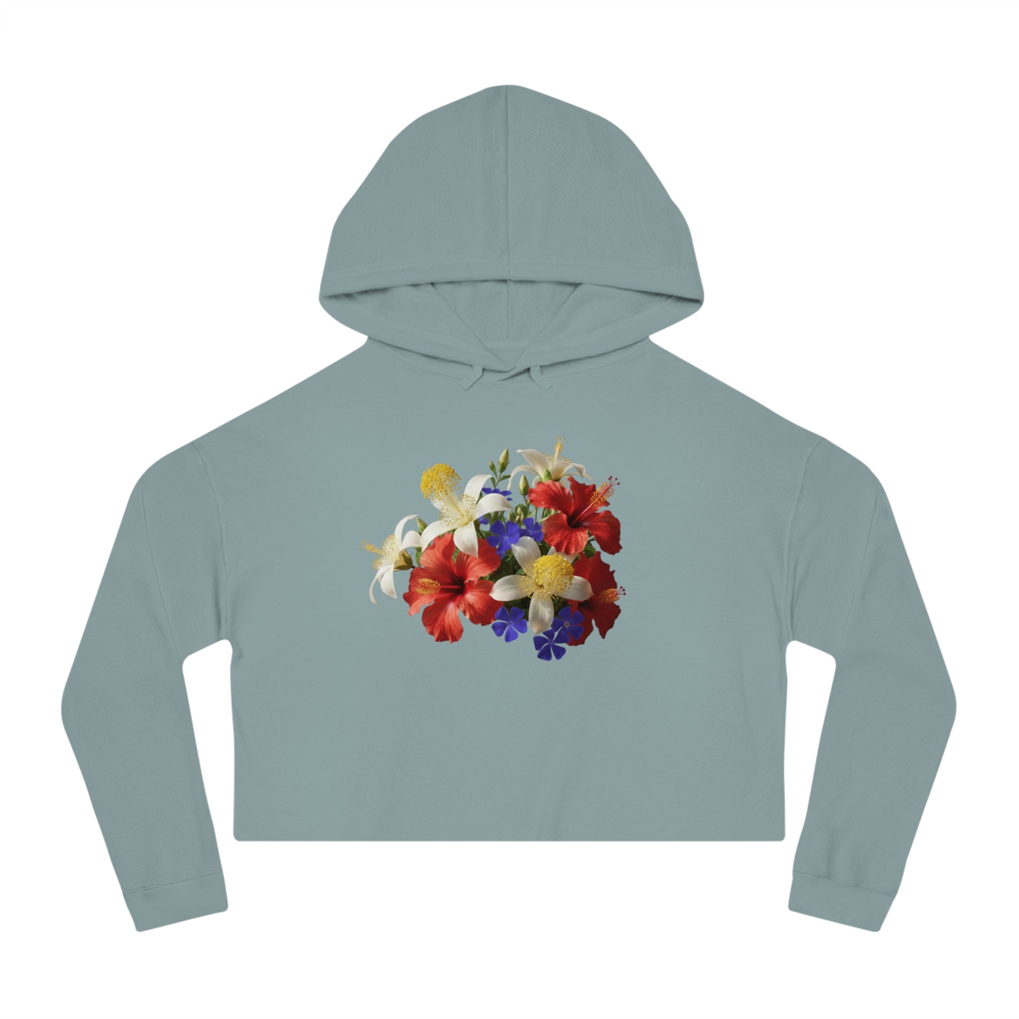 Blooming Roots Cropped Hoodie