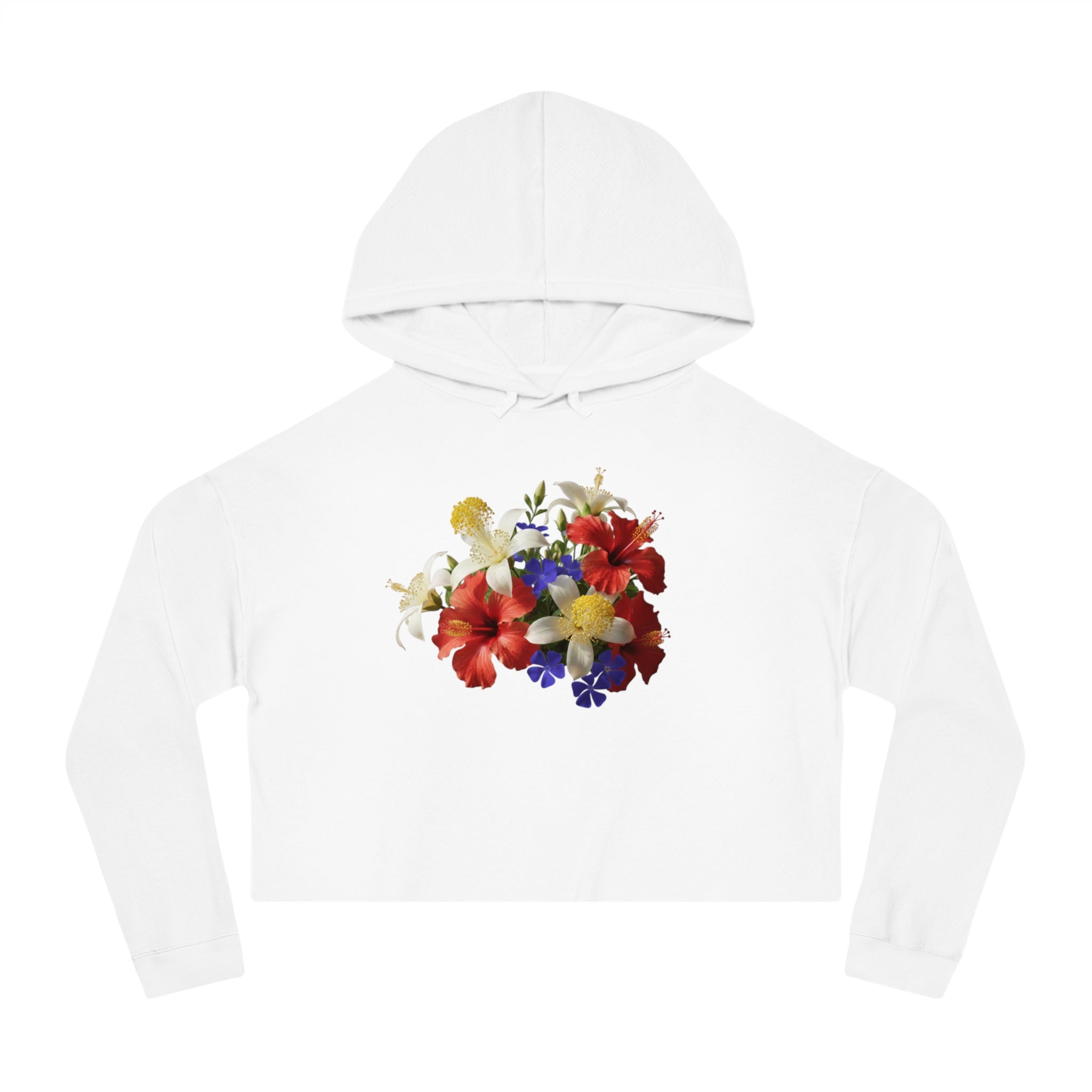Blooming Roots Cropped Hoodie