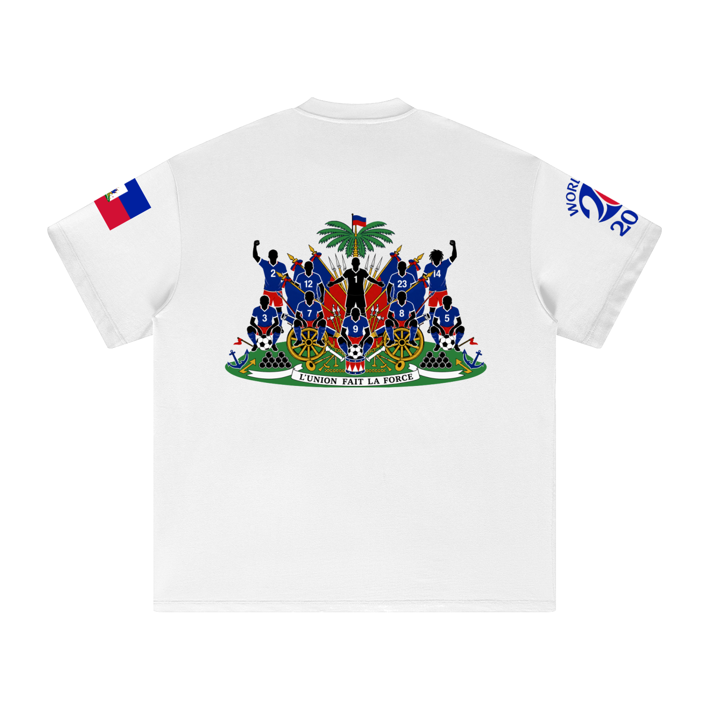 Haiti Soccer Coat of Arms  T-Shirt
