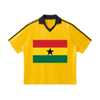 Contrast Collar Striped Soccer Jersey