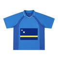 Curaçao Striped V-Neck Soccer Jersey