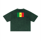 Senegal Unisex Mineral Wash Boxy T-Shirt