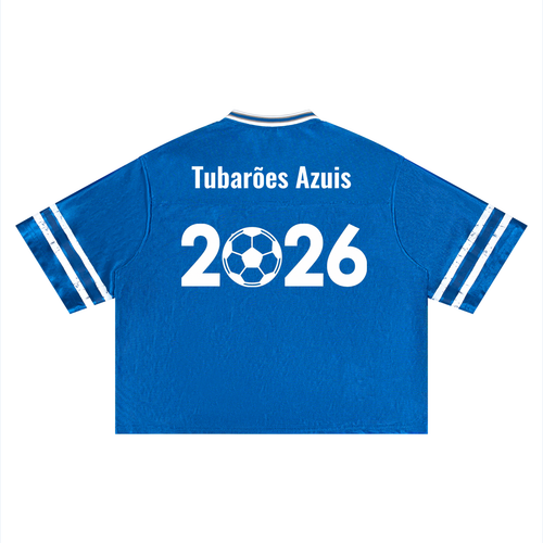 Cape Verde Unisex Boxy Striped Soccer Jersey